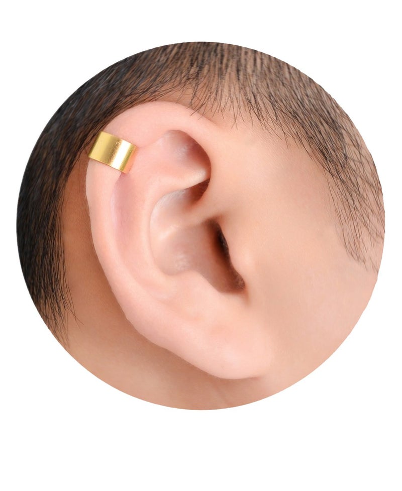 Tornito 4-10 Pairs Stainless Steel Ear Cuff Helix Cartilage Clip On Wrap Earrings Fake Nose Ring Non-Piercing Adjustable (A3: 10 Pairs) - Image 2